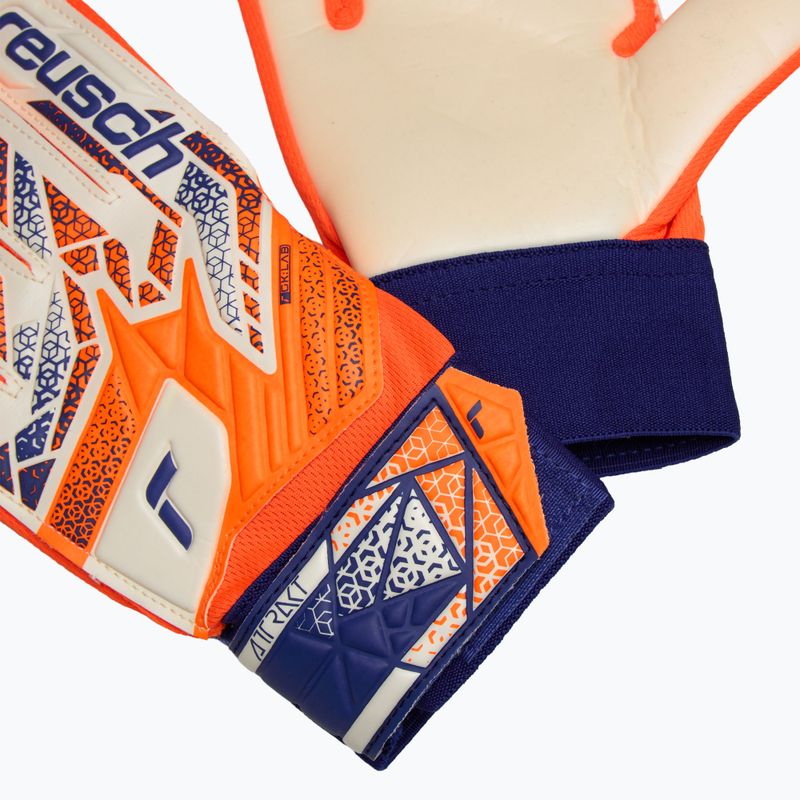 Vaikiškos vartininko pirštinės Reusch Attrakt Starter Solid Junior shocking orange/energize blue 5