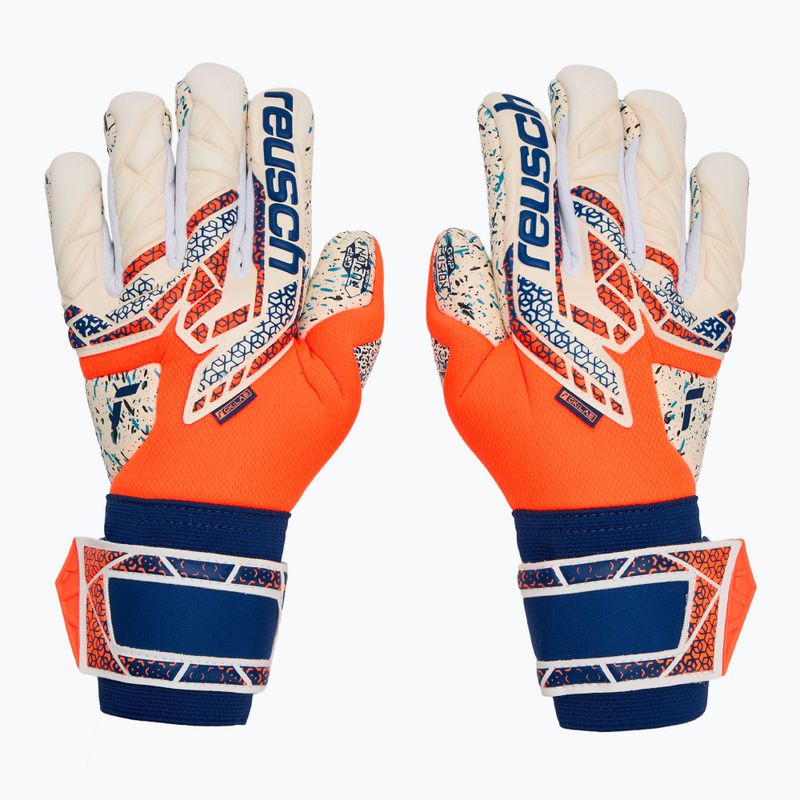 Vartininkų pirštinės Reusch Attrakt Fusion shocking orange/energize blue 2