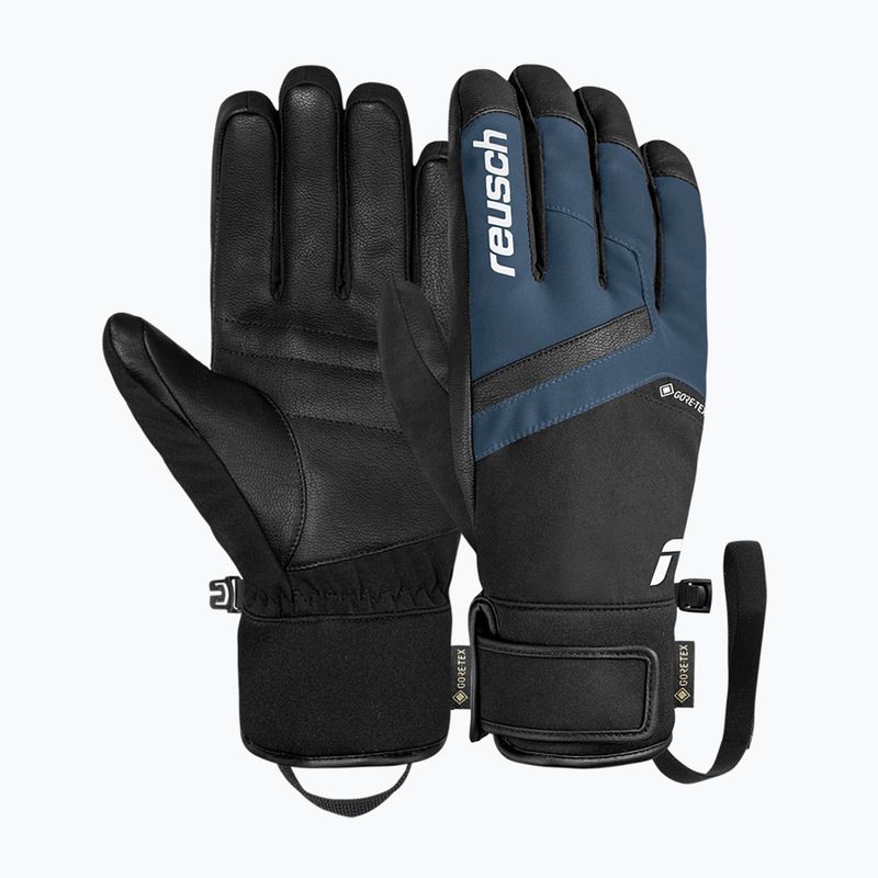 Vyriškos slidinėjimo pirštinės Reusch Booster Gore-Tex black/dress blue 2