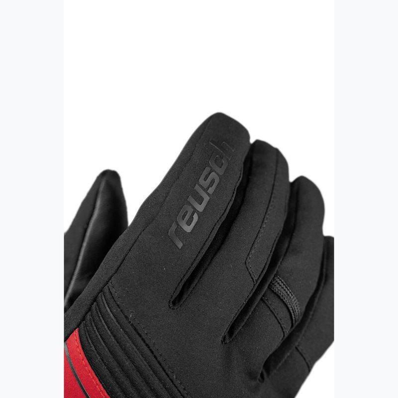 Slidinėjimo pirštinės Reusch Louis R-Tex XT black/tango red 4