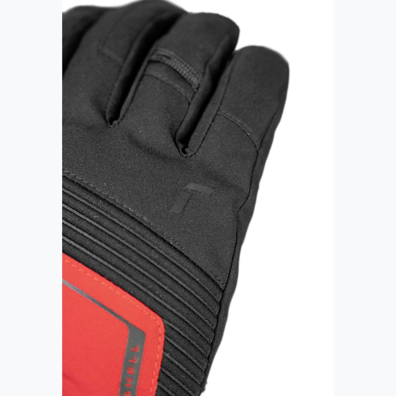 Slidinėjimo pirštinės Reusch Louis R-Tex XT black/tango red 5