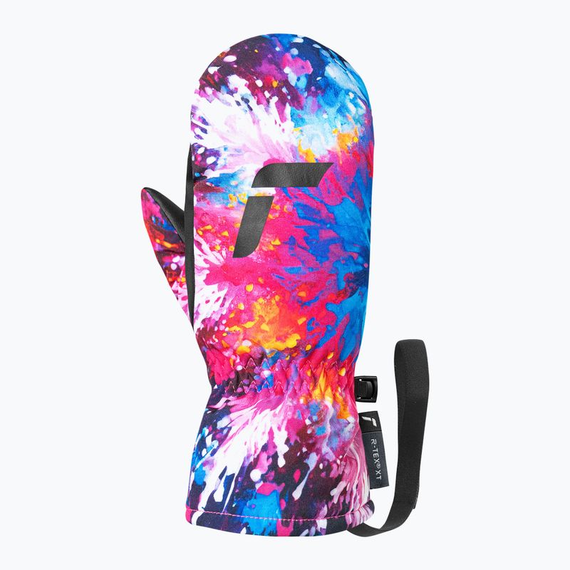 Vaikiškos slidinėjimo pirštinės Reusch Carter R-Tex XT Junior mitten black/multicolor snowflake 3