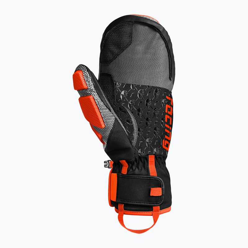 Slidinėjimo pirštinės Reusch Worldcup Warrior GS Mitten black/silver/fluo red 3
