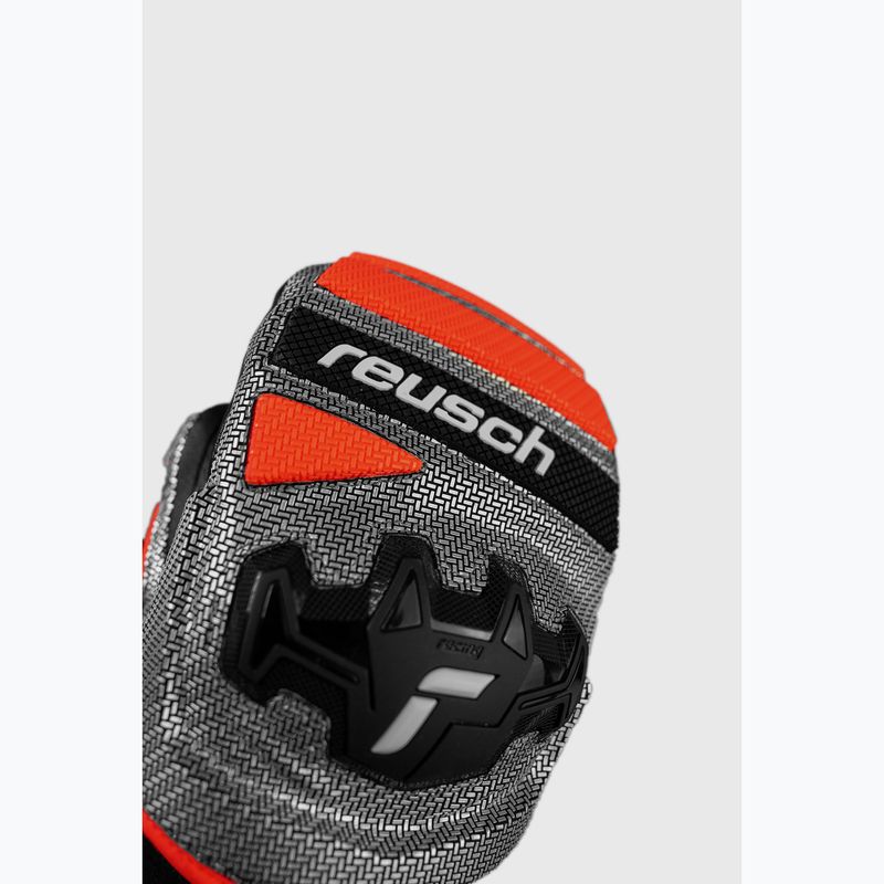 Slidinėjimo pirštinės Reusch Worldcup Warrior GS Mitten black/silver/fluo red 4