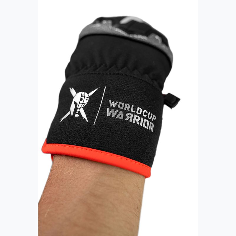 Slidinėjimo pirštinės Reusch Worldcup Warrior R-Tex XT Mitten black/silver/fluo red 6