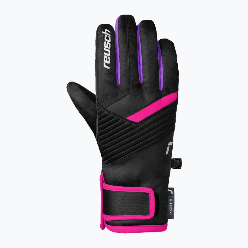 Vaikiškos slidinėjimo pirštinės Reusch Dan R-Tex XT Junior black/pink glo 3