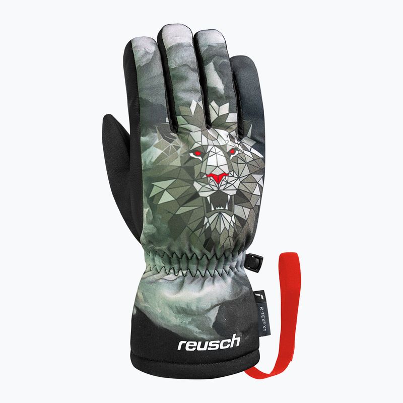 Vaikiškos slidinėjimo pirštinės Reusch Carter R-Tex XT blck/silver/fluo red 2