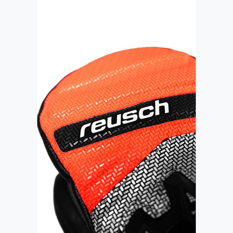 Vaikiškos slidinėjimo pirštinės Reusch Worldcup Warrior GS Mitten black/silver/fluo red 4