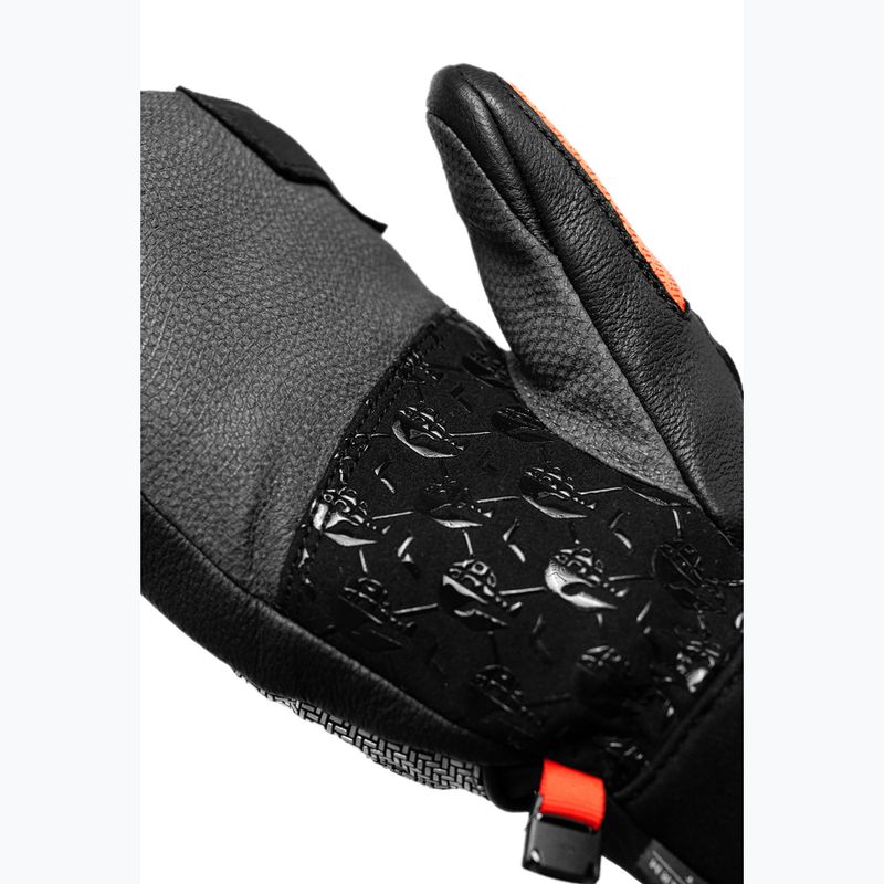 Vaikiškos slidinėjimo pirštinės Reusch Worldcup Warrior GS Mitten black/silver/fluo red 8