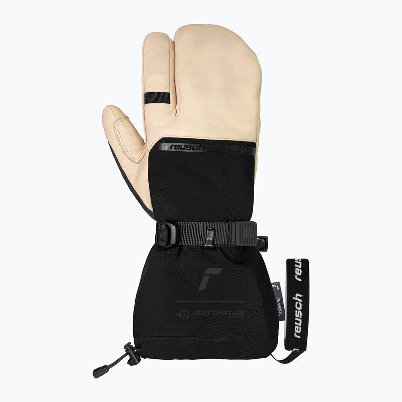 Vyriškos slidinėjimo pirštinės Reusch Duality R-Wool Lobster tan/black 3