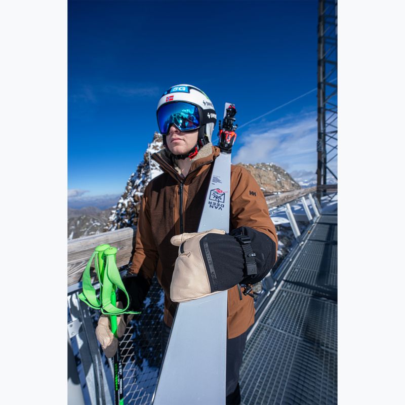 Vyriškos slidinėjimo pirštinės Reusch Duality R-Wool Lobster tan/black 11