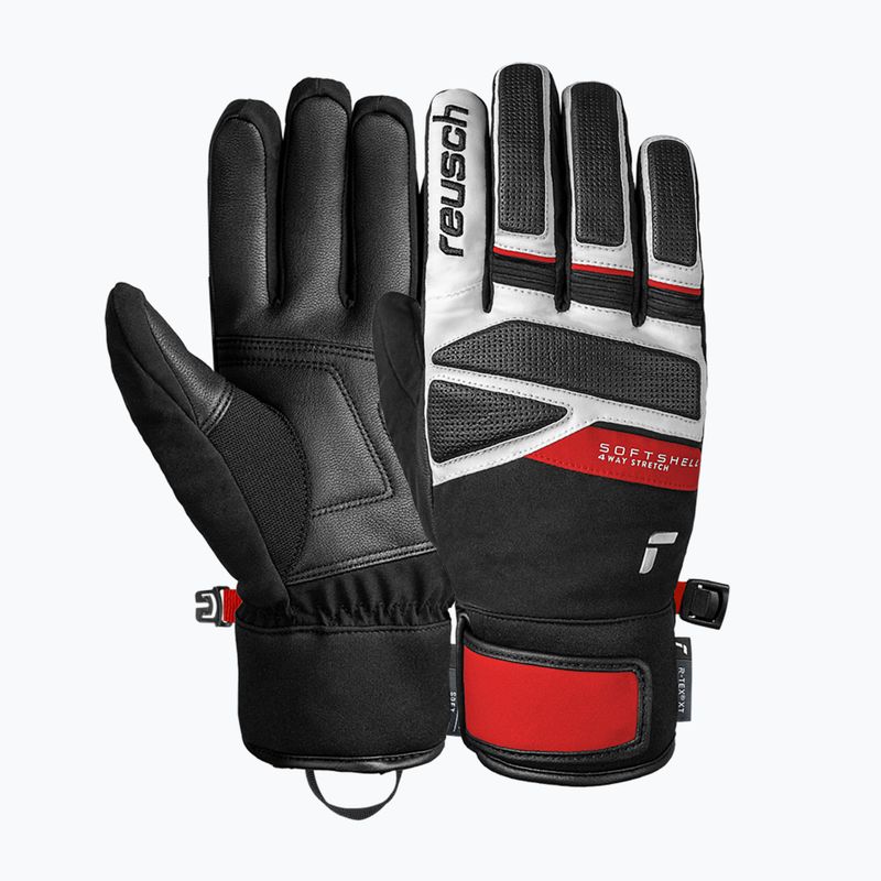 Vyriškos slidinėjimo pirštinės  Reusch Thunder R-Tex XT black/white/fire red 2
