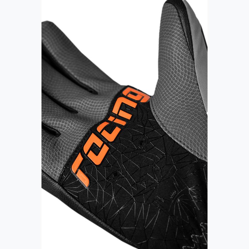 Vyriškos slidinėjimo pirštinės Reusch Ultra steel grey / black / shoc 8
