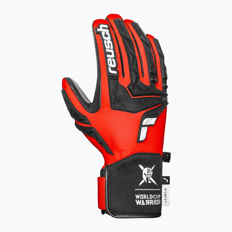 Vyriškos slidinėjimo pirštinės Reusch Ultra black/fluorescent red 4