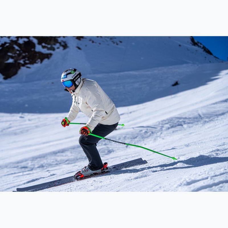 Vyriškos slidinėjimo pirštinės Reusch Ultra black/fluorescent red 8