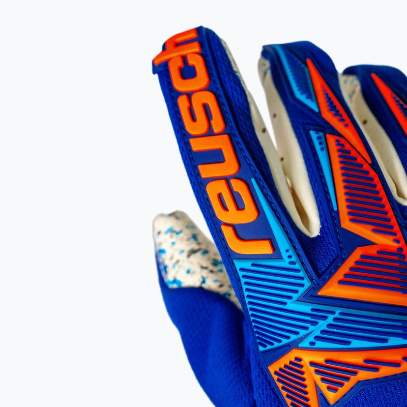 Vartininko pirštinės Reusch Attrakt Freegel Fusion Goaliator sharp blue/shocking orange 5