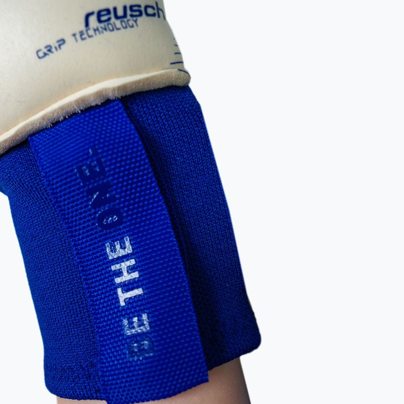 Vartininko pirštinės Reusch Attrakt Gold X NC Gravity sharp blue/white/shocking orange 8