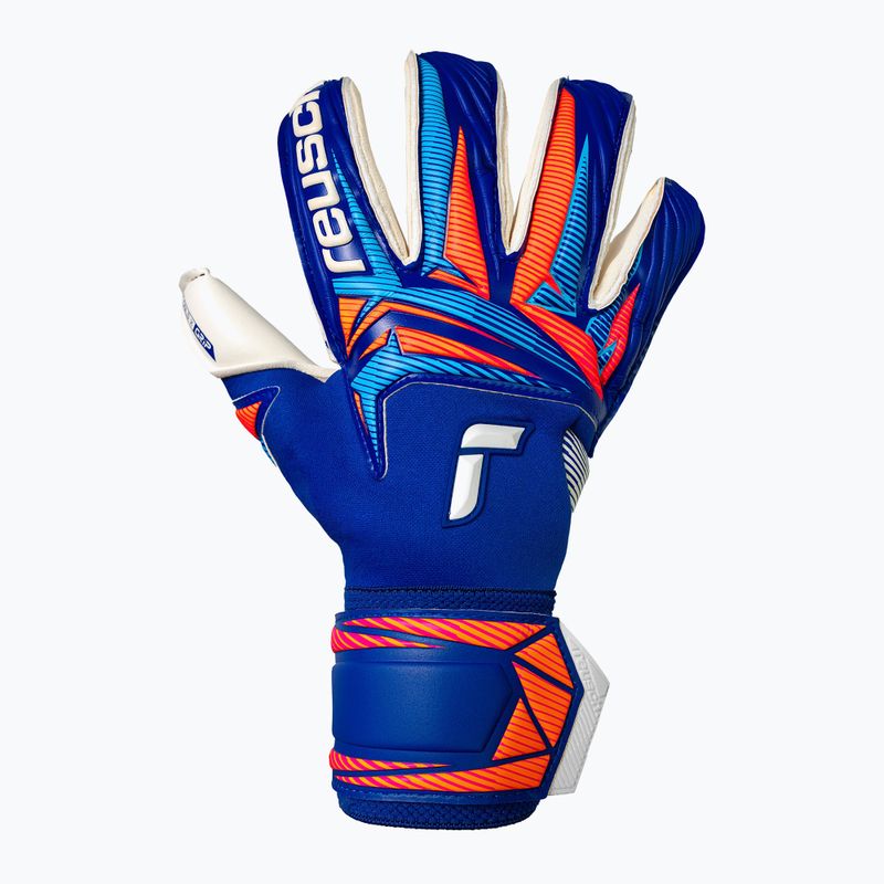 Vartininko pirštinės Reusch Attrakt Gold X Roll Finger sharp blue/white/shocking orange 2