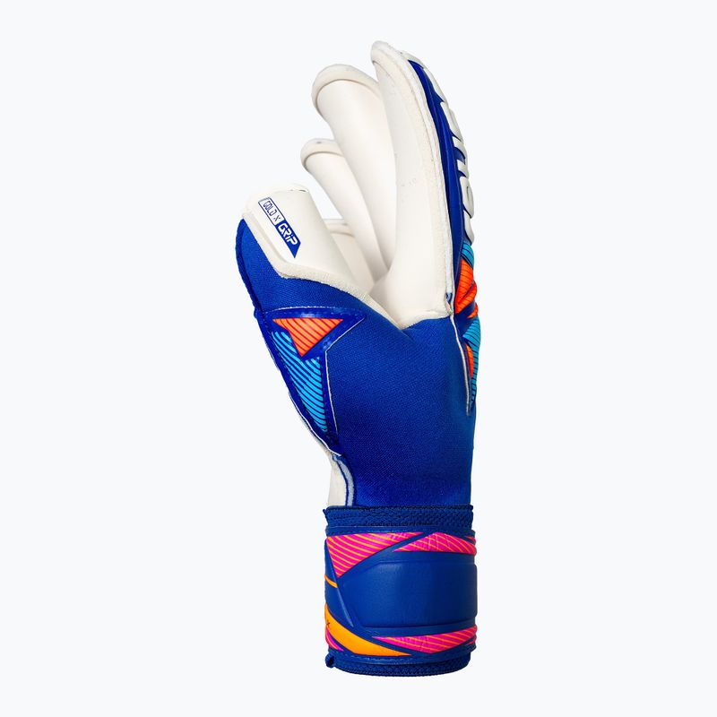 Vartininko pirštinės Reusch Attrakt Gold X Roll Finger sharp blue/white/shocking orange 4