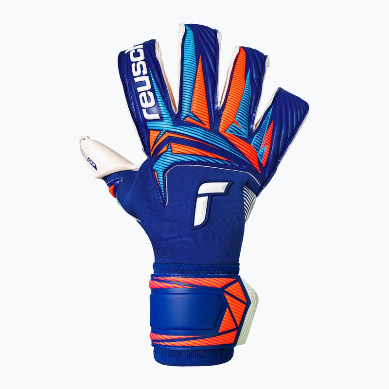 Vartininko pirštinės Reusch Attrakt Gold X Evolution sharp blue/white/shocking orange 2