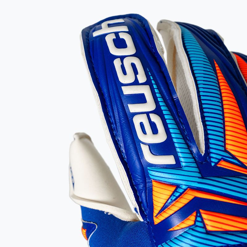 Vartininko pirštinės Reusch Attrakt Gold X Evolution sharp blue/white/shocking orange 6