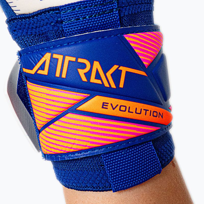 Vartininko pirštinės Reusch Attrakt Gold X Evolution sharp blue/white/shocking orange 7