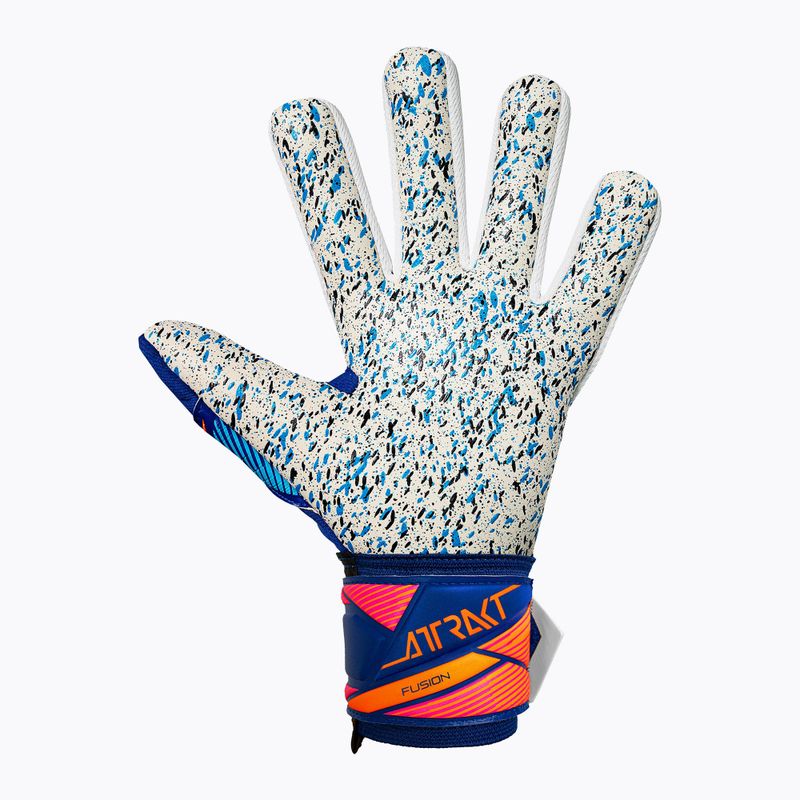 Vartininko pirštinės Reusch Attrakt Fusion NC sharp blue/white/shocking orange 3