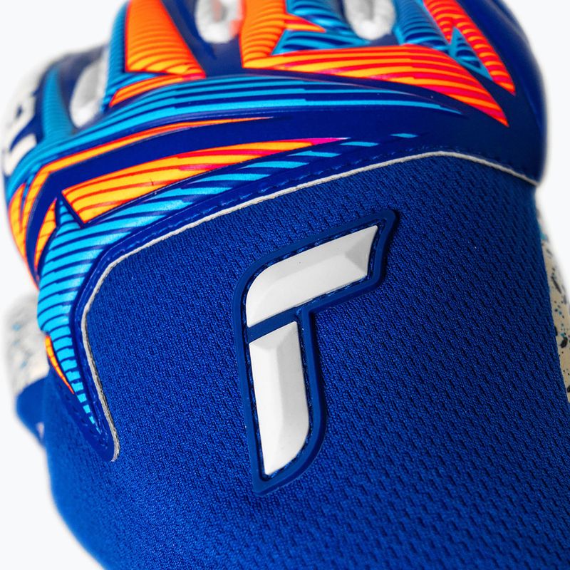 Vartininko pirštinės Reusch Attrakt Fusion NC sharp blue/white/shocking orange 5