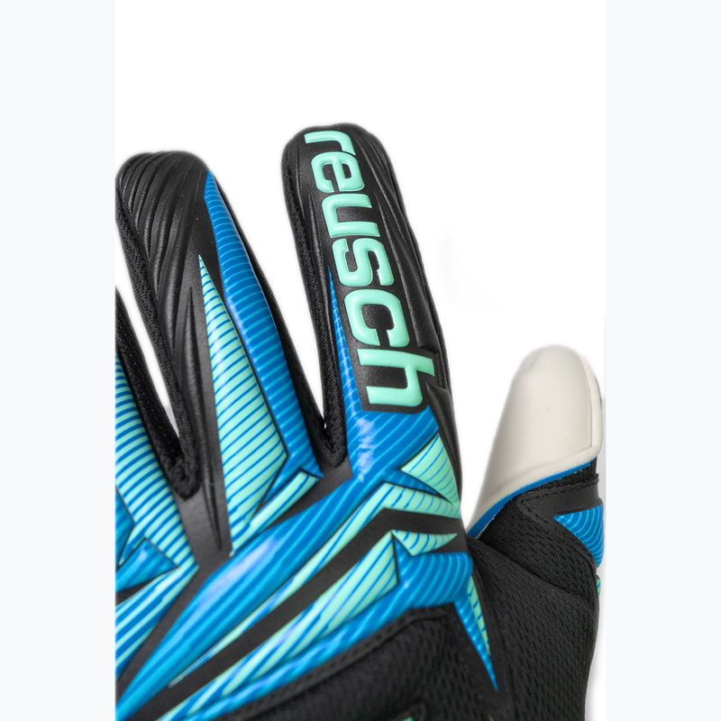 Vartininko pirštinės Reusch Attrakt RE:GRIP NC black/ocean light 6