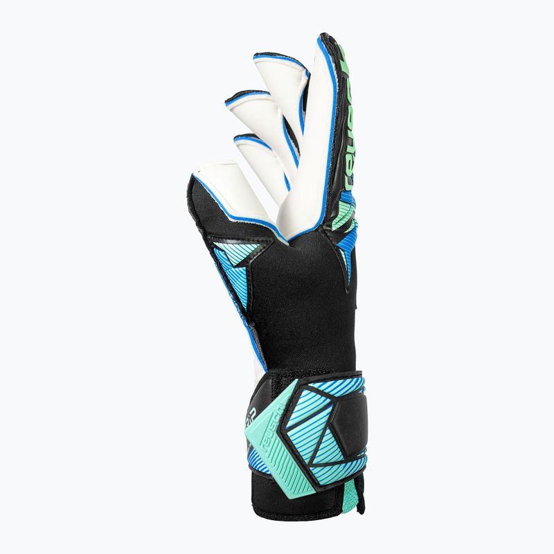 Vartininko pirštinės Reusch Attrakt RE:GRIP Evolution black/ocean light 5