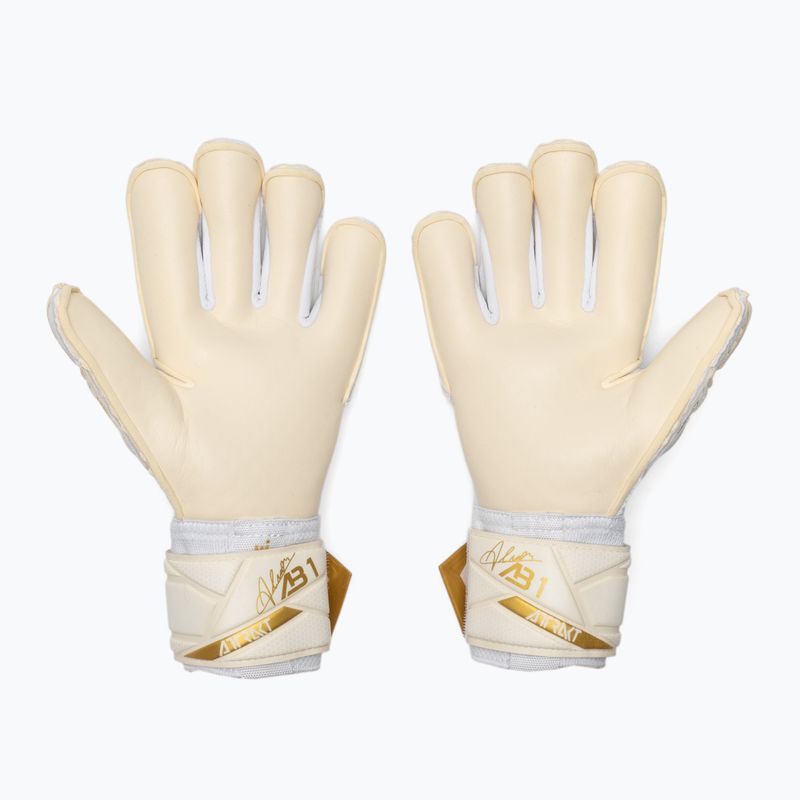 Vartininko pirštinės Reusch Attrakt AB1 Duo white/gold 3