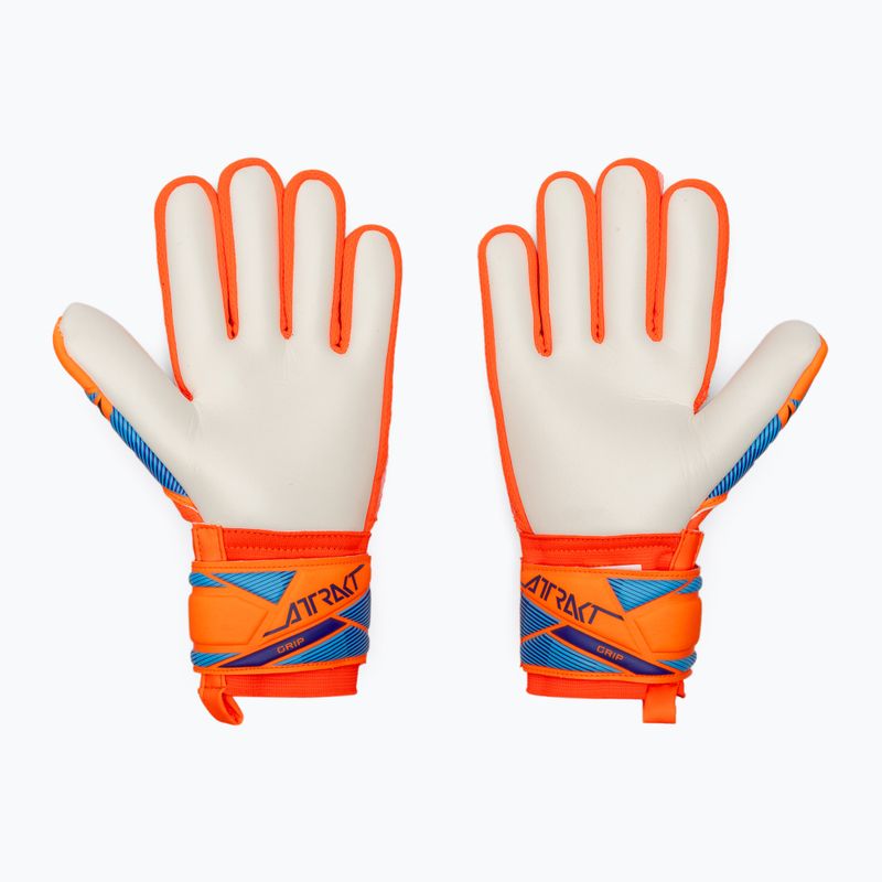Vaikiškos vartininko pirštinės Reusch Attrakt Grip Junior shocking orange/blue 3