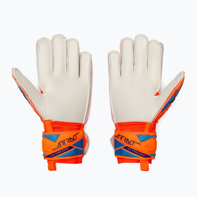 Vaikiškos vartininko pirštinės Reusch Attrakt Advance Junior shocking orange/blue 3