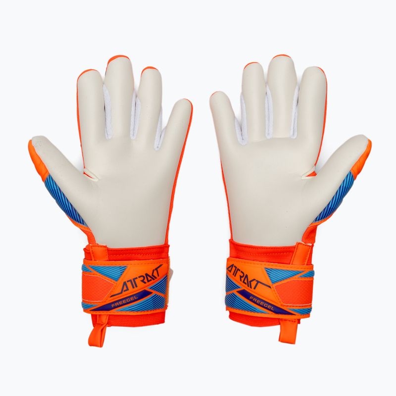 Vaikiškos vartininko pirštinės Reusch Attrakt Freegel Advance Junior shocking orange/blue 3