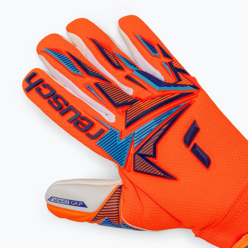 Vaikiškos vartininko pirštinės Reusch Attrakt Freegel Advance Junior shocking orange/blue 4