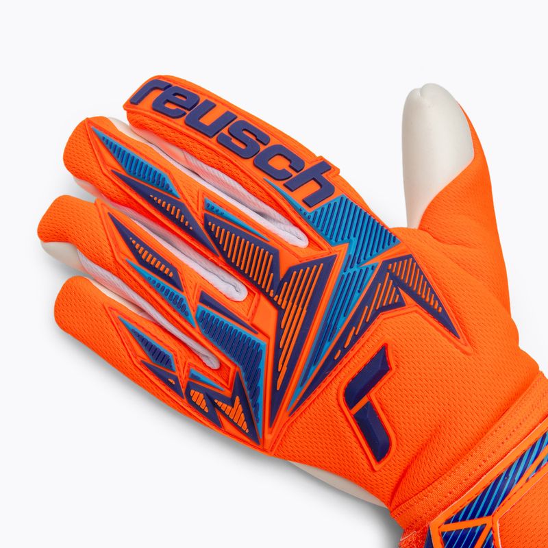 Vartininko pirštinės Reusch Attrakt Freegel Advance shocking orange/blue 4