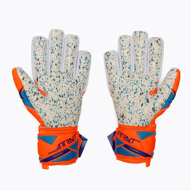 Vartininko pirštinės Reusch Attrakt Fusion NC shocking orange/blue 3