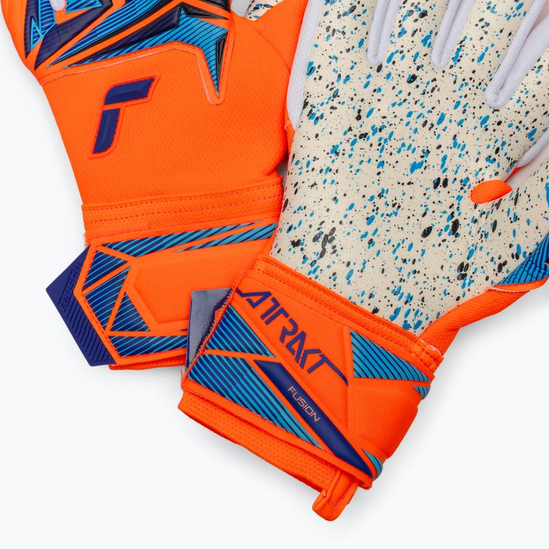 Vartininko pirštinės Reusch Attrakt Fusion NC shocking orange/blue 5