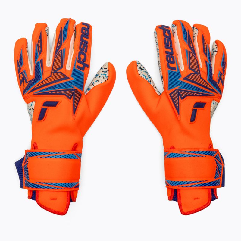 Vartininko pirštinės Reusch Attrakt Freegel Fusion shocking orange/blue 2