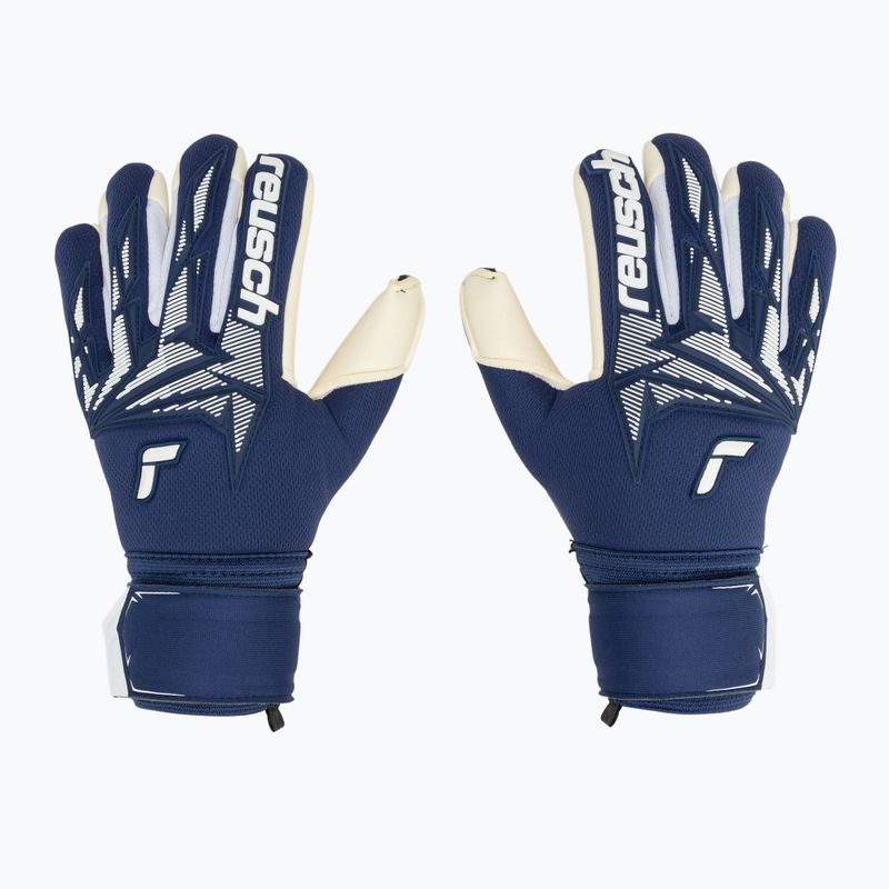 Vartininko pirštinės Reusch Attrakt Freegel Gold X Finger Support Junior premium blue/white 2