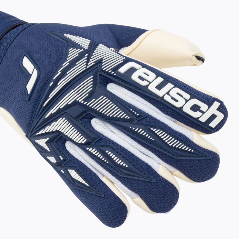 Vartininko pirštinės Reusch Attrakt Freegel Gold X Finger Support Junior premium blue/white 4