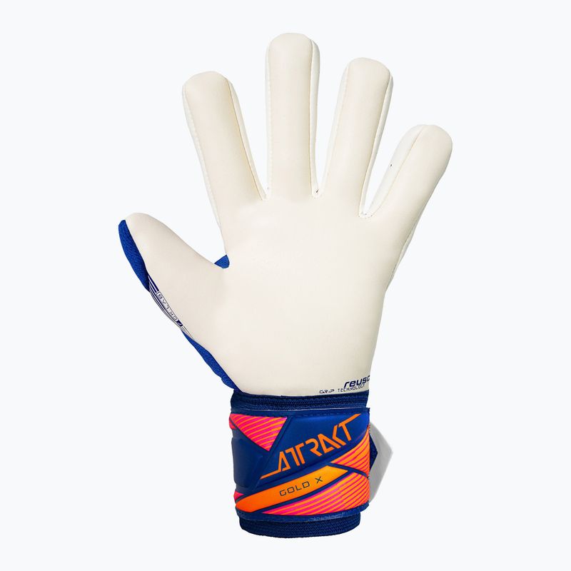 Vartininko pirštinės Reusch Attrakt Gold X NC sharp blue/white/shocking orange 3