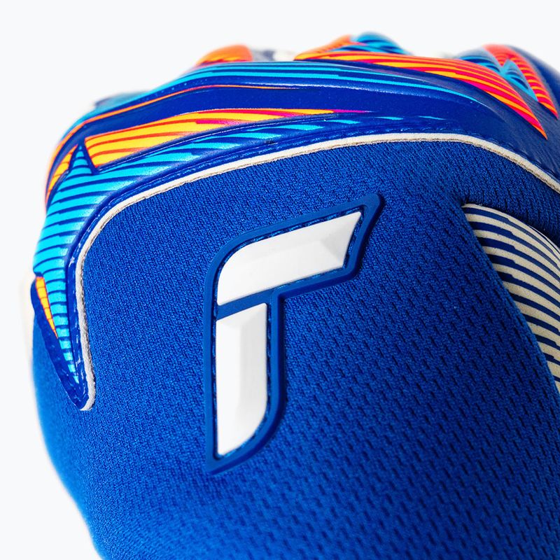 Vartininko pirštinės Reusch Attrakt Gold X NC sharp blue/white/shocking orange 5