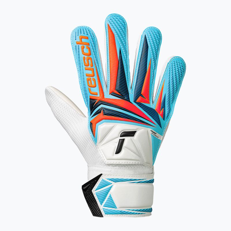 Vaikiškos vartininko pirštinės Reusch Attrakt Starter Solid Junior white/light blue 2