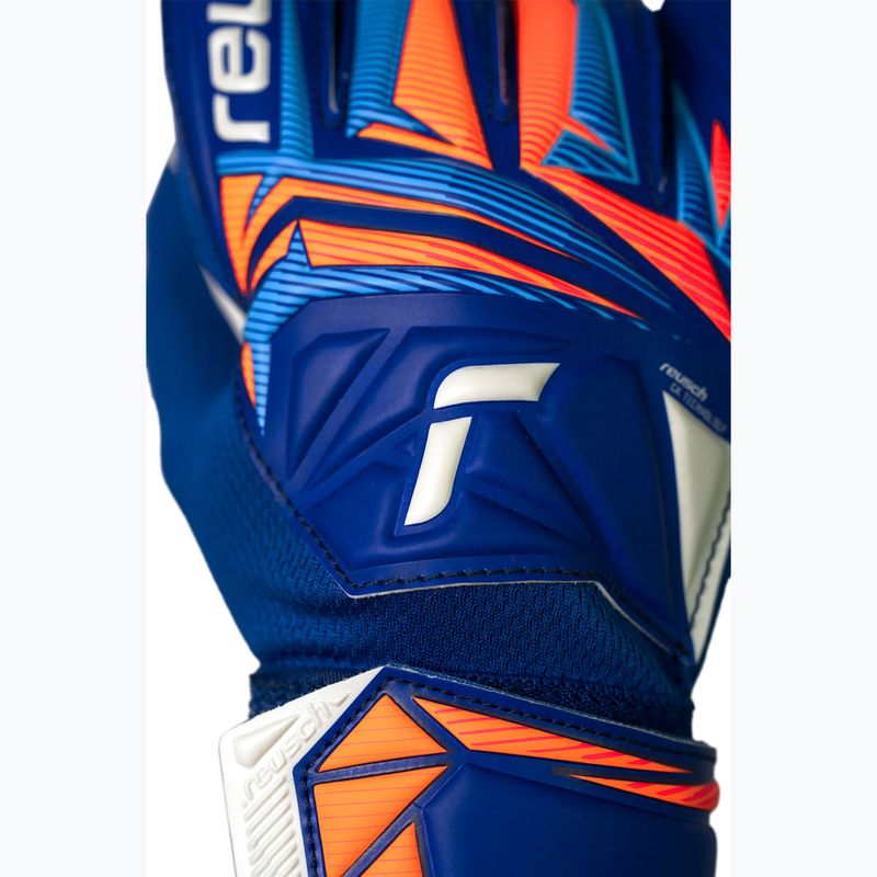 Vaikiškos vartininko pirštinės Reusch Attrakt Starter Solid Junior sharp blue/white/shocking orange 6