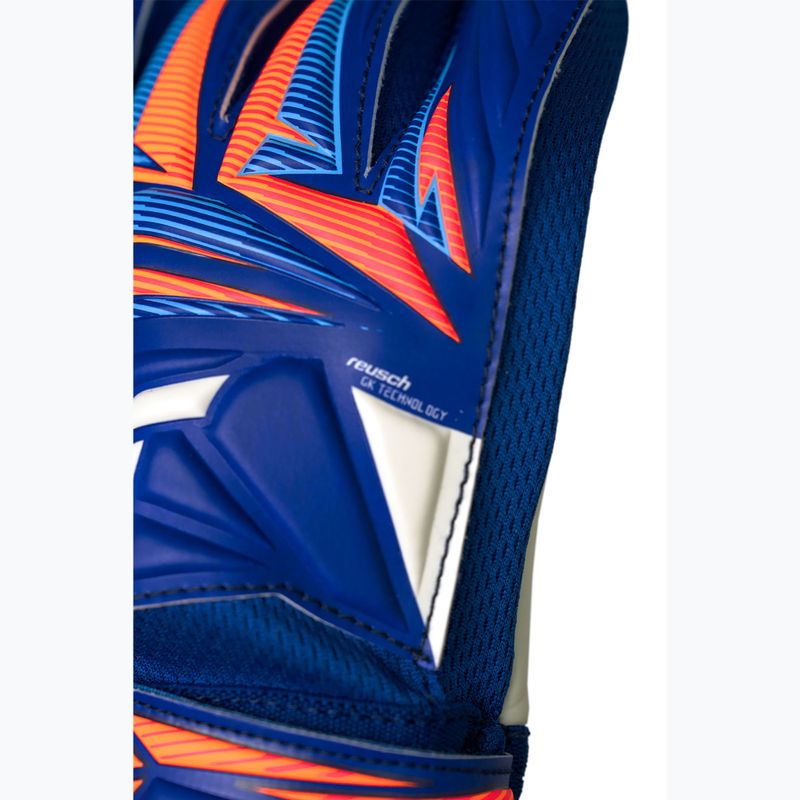 Vaikiškos vartininko pirštinės Reusch Attrakt Starter Solid Junior sharp blue/white/shocking orange 7