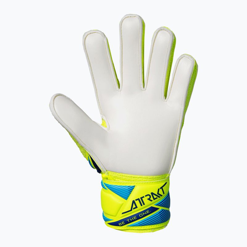 Vaikiškos vartininko pirštinės Reusch Attrakt Solid Junior safety yellow/blue 3