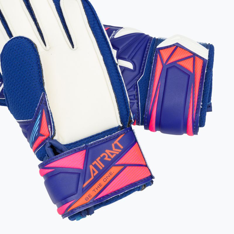 Vaikiškos vartininko pirštinės Reusch Attrakt Solid Junior sharp blue/white/shocking orange 5