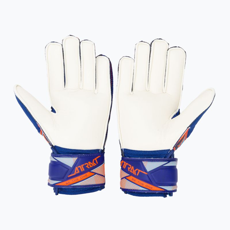 Vaikiškos vartininko pirštinės Reusch Attrakt Solid Junior sharp blue/shocking orange 3
