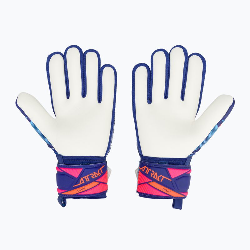 Vaikiškos vartininko pirštinės Reusch Attrakt Grip Junior sharp blue/white/shocking orange 3